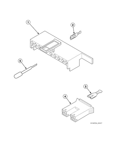 Mixing valve/motor connection blocks/terminals