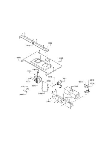 Top outer case/magnetron