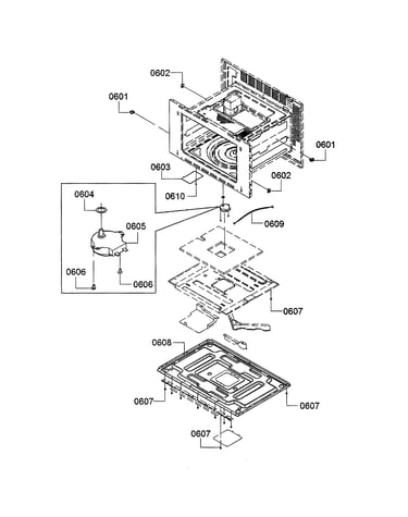 Turntable motor/base plate