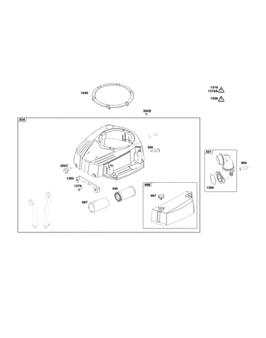Blower housing/air cleaner
