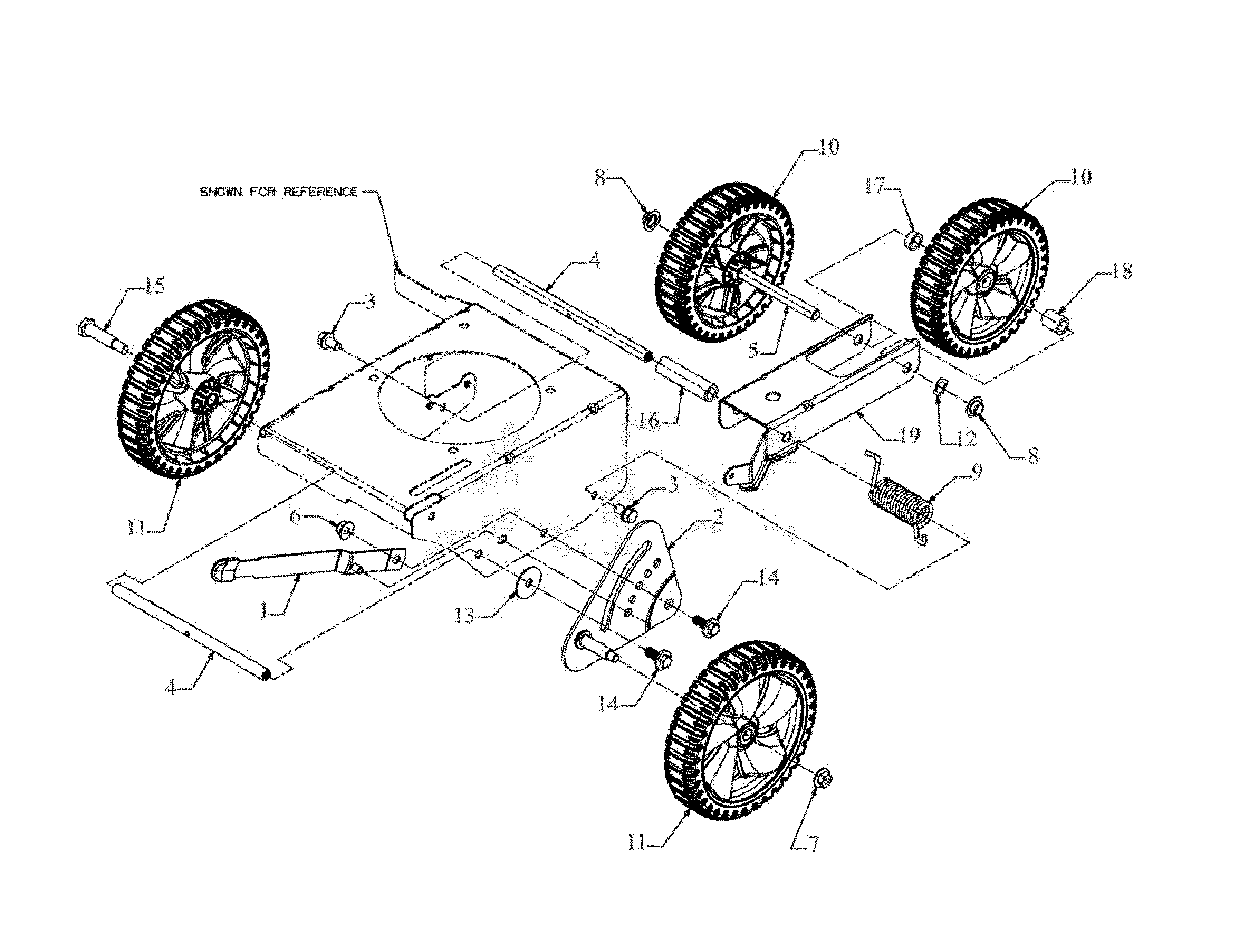 Wheels assembly