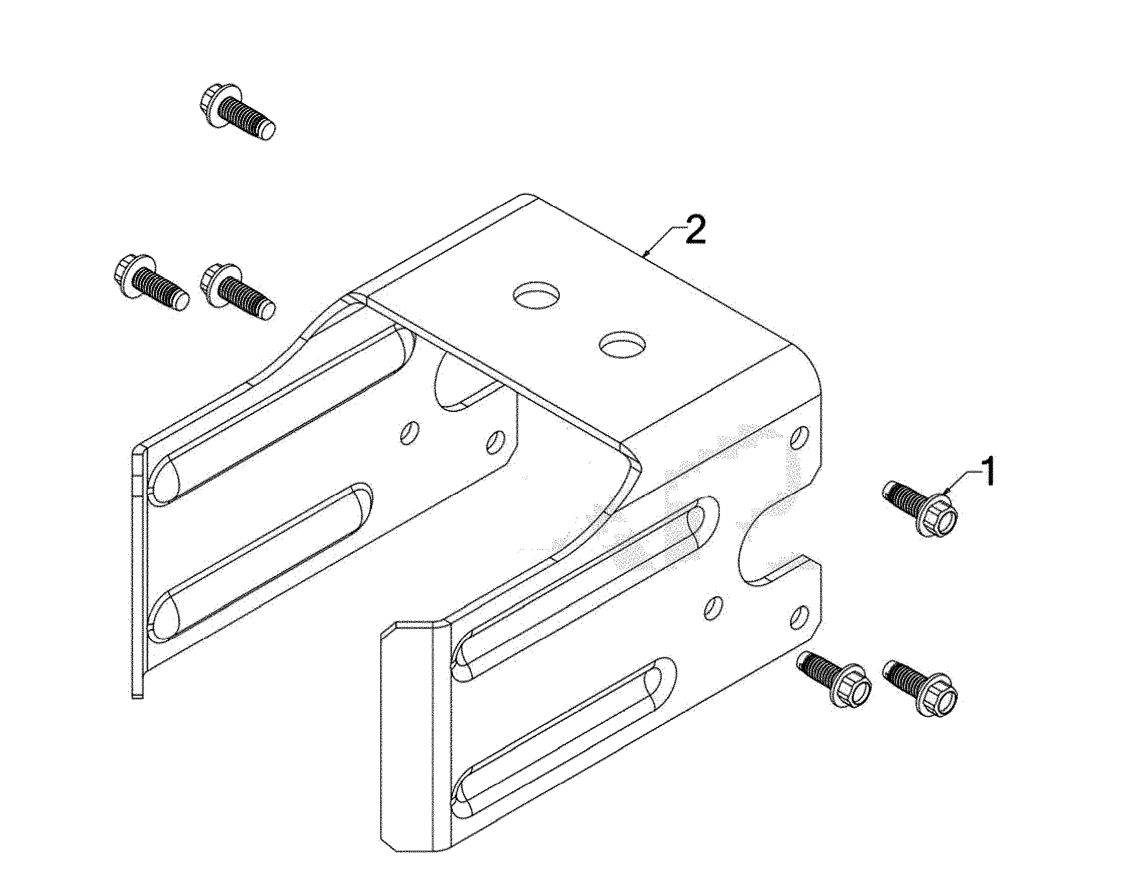 Dislodger bracket assembly