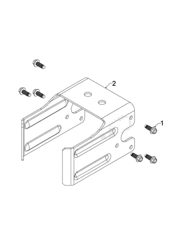 Dislodger bracket assembly