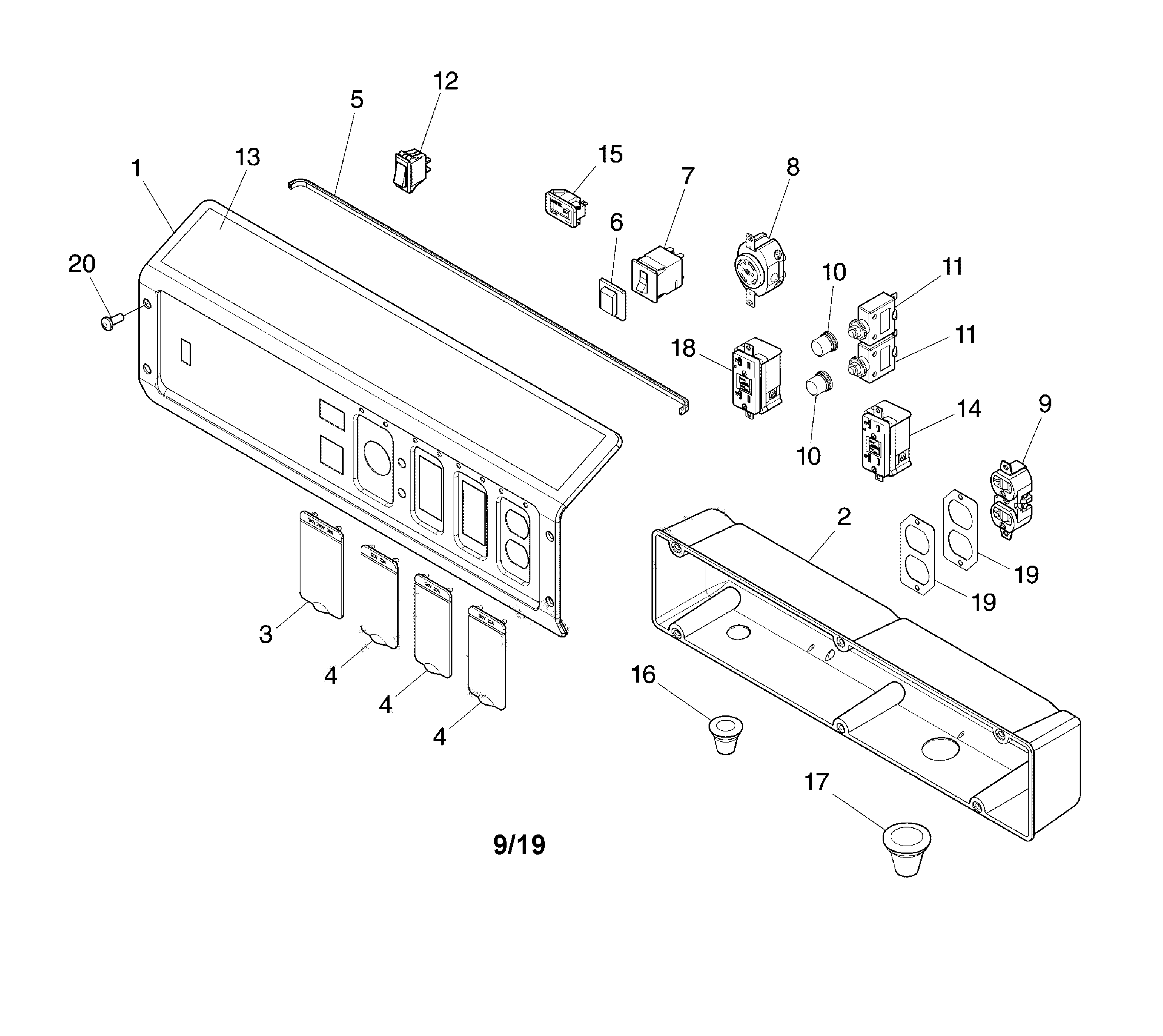 Control panel (80024616)