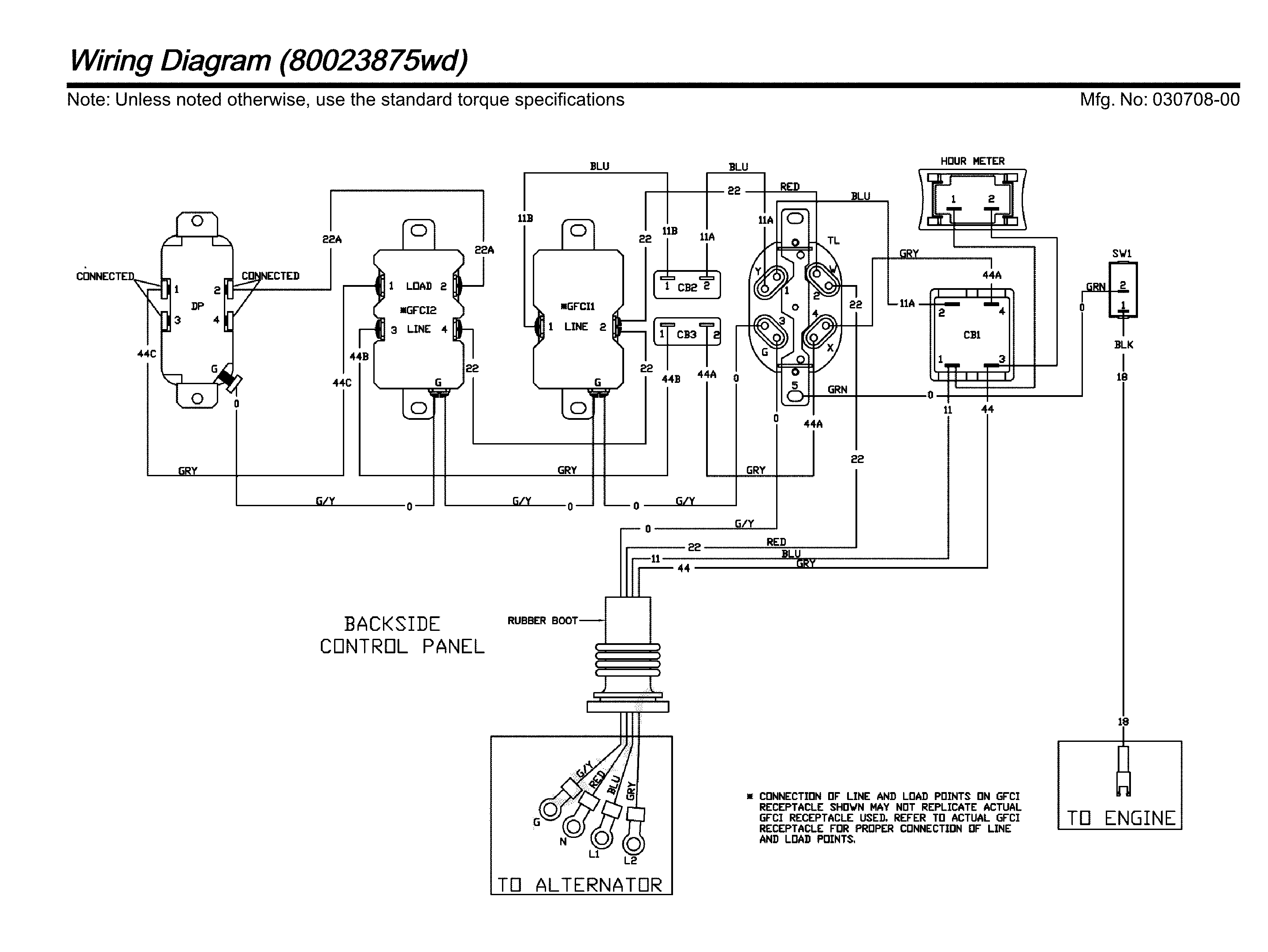 WIRING DIAGRAM (80023875WD)