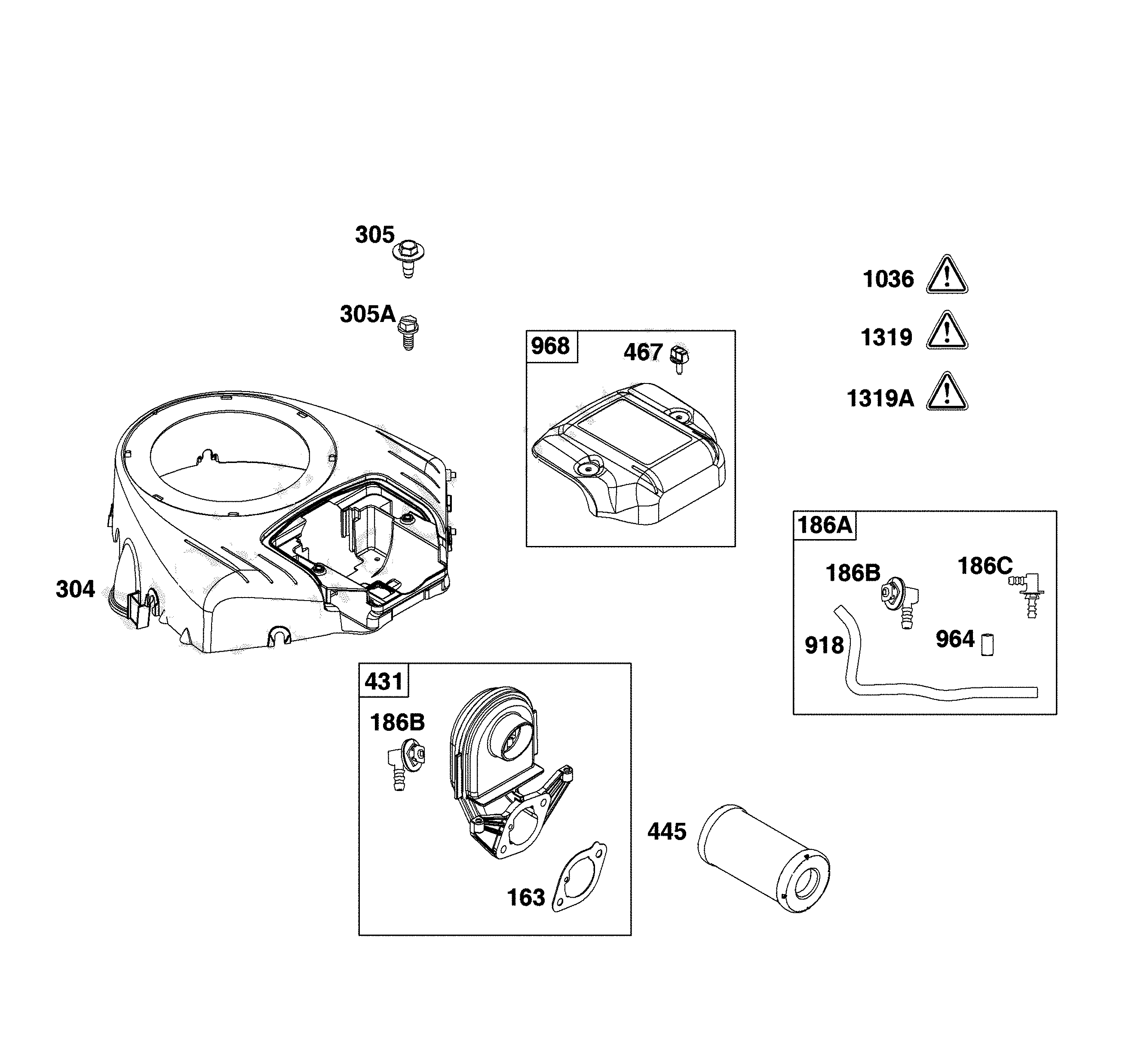 Blower housing/air cleaner