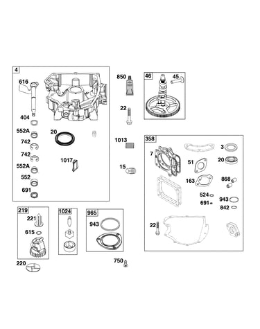 Crankcase cover/sump