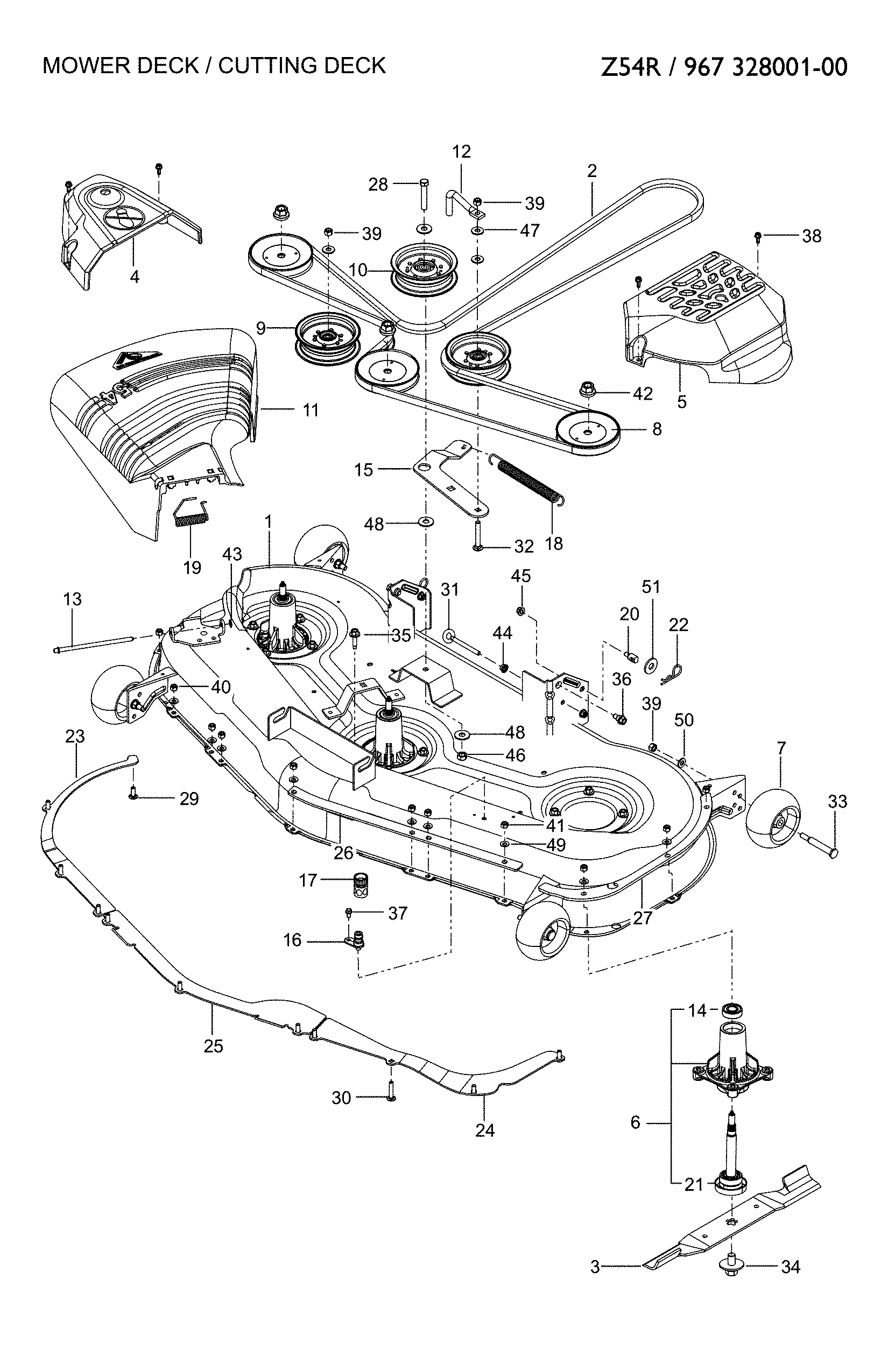 MOWER DECK/CUTTING DECK