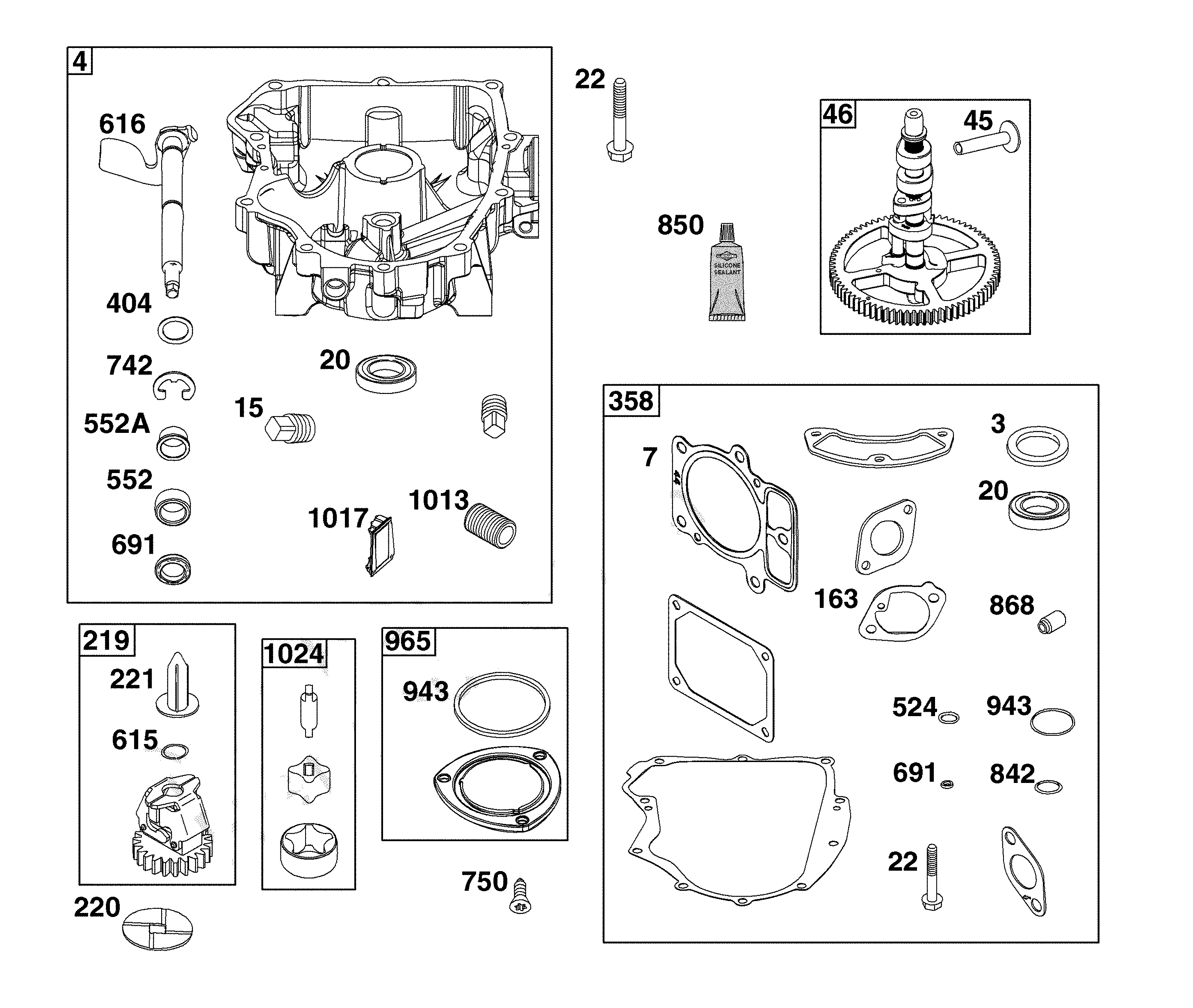 Crankcase cover/sump