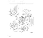 Frigidaire FFLE1011MW1 upper cabinet/drum heater diagram