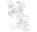 Frigidaire FFLE1011MW1 motor/blower/belt diagram