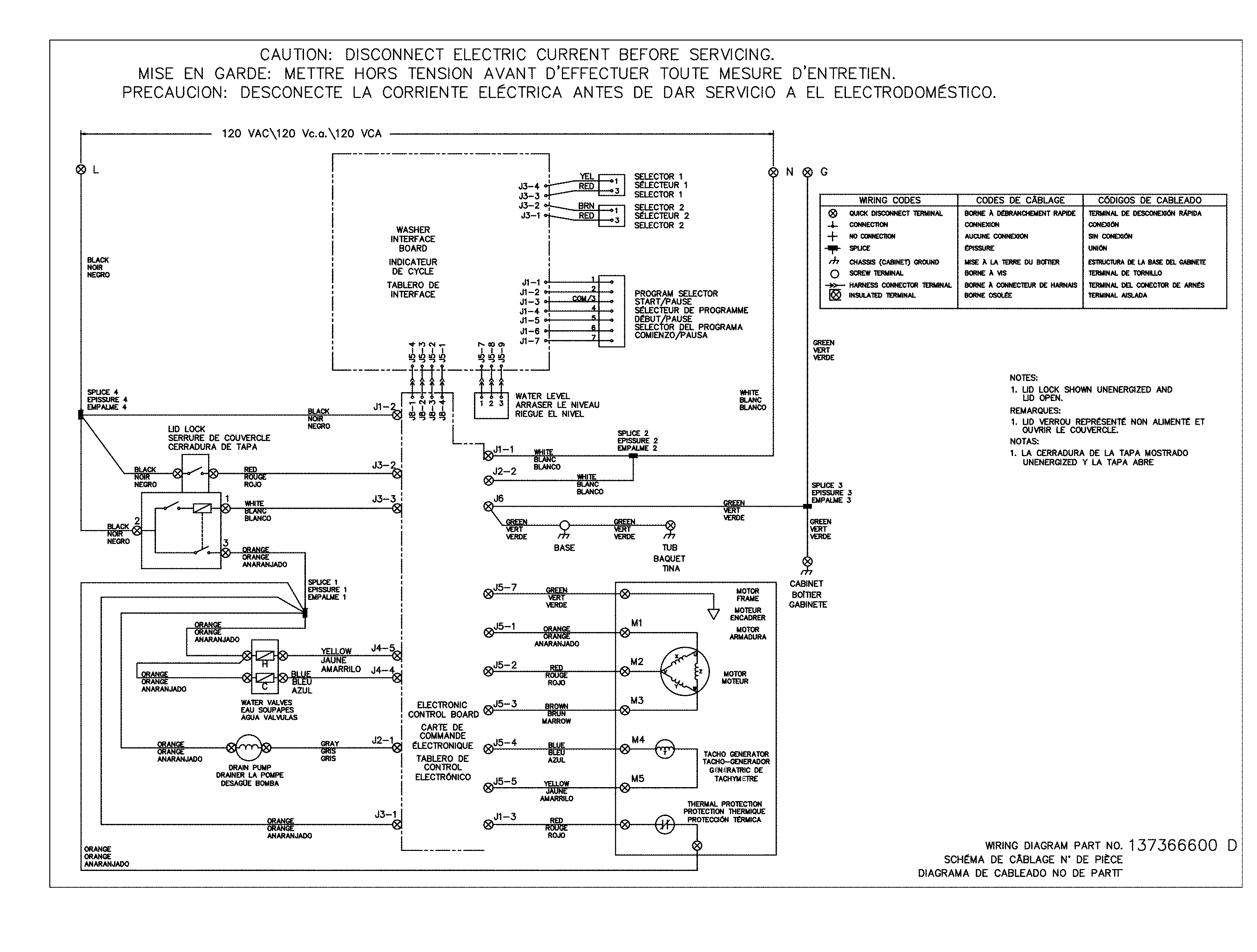 Wiring diagram washer