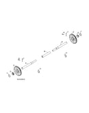 Axle shaft & sleeve/gear