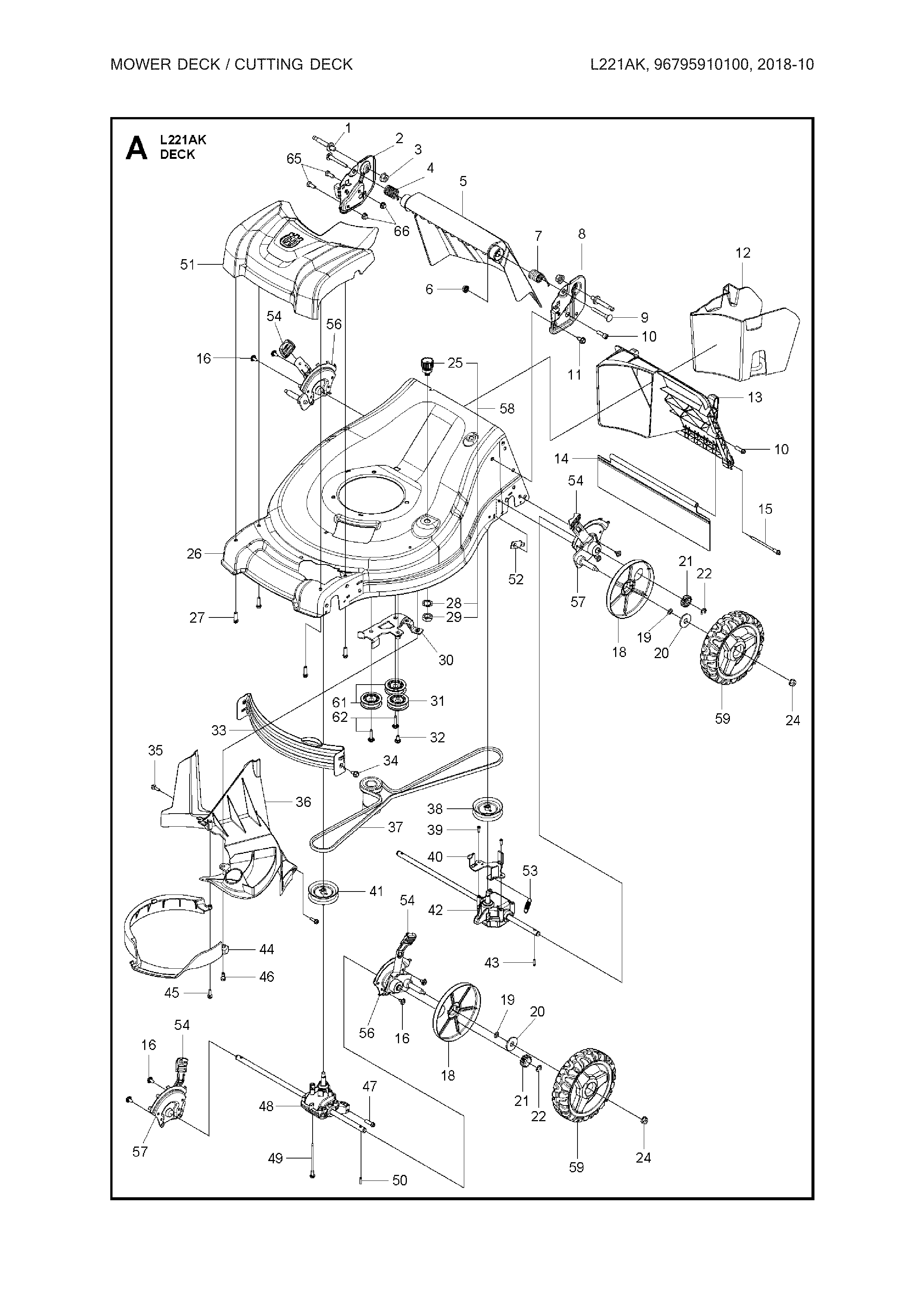 MOWER DECK/CUTTING DECK