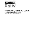Kohler HD775-3018 sealant/thread lock/lubricant diagram