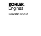 Kohler XTX675-3017 carburetor repair kits diagram