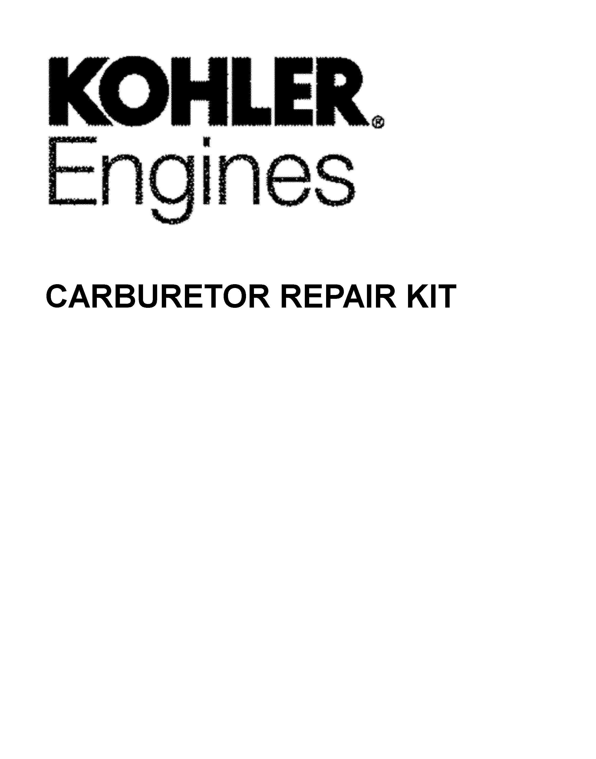 CARBURETOR REPAIR KITS
