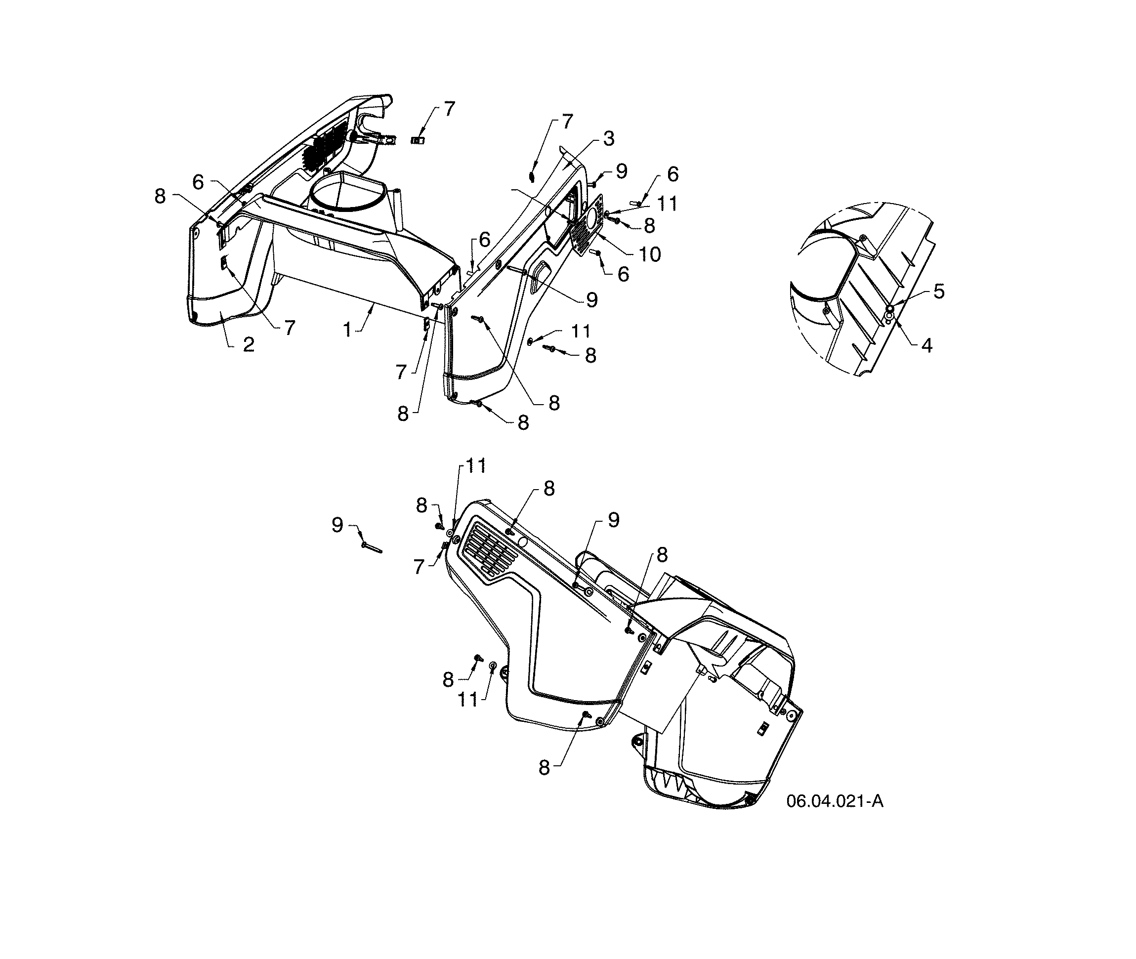 Plenum/exhaust plate