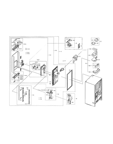 Left refrigerator door