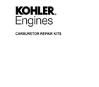 Kohler HD775-3023 carburetor repair kits diagram
