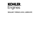 Kohler HD775-3023 sealant, thread lock, lubricate diagram
