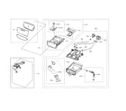 Samsung WF45R6100AC/US-00 drawer parts diagram