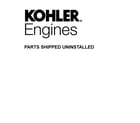 Kohler KS540-3011 parts shipped uninstalled diagram