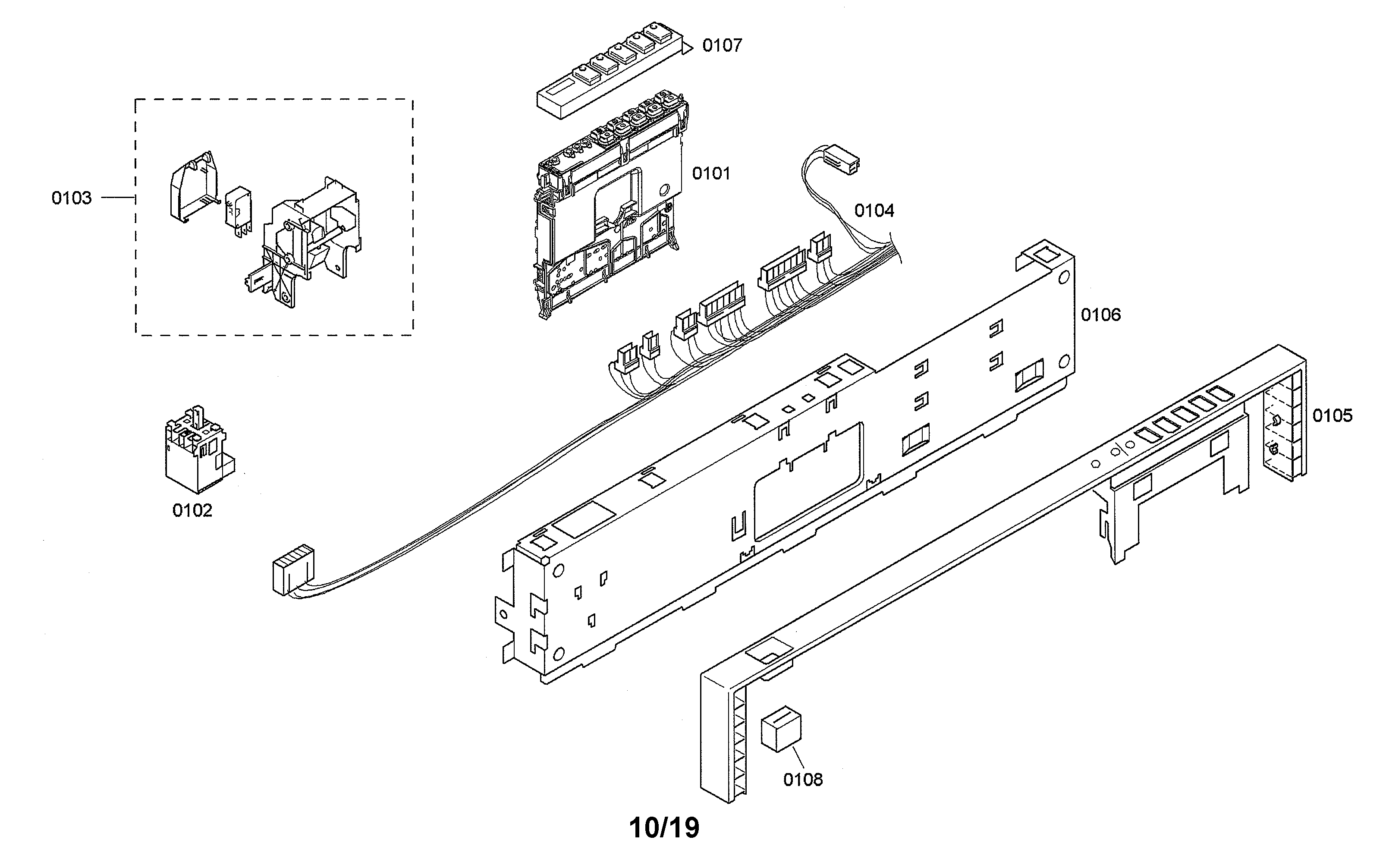 Facia panel/control module