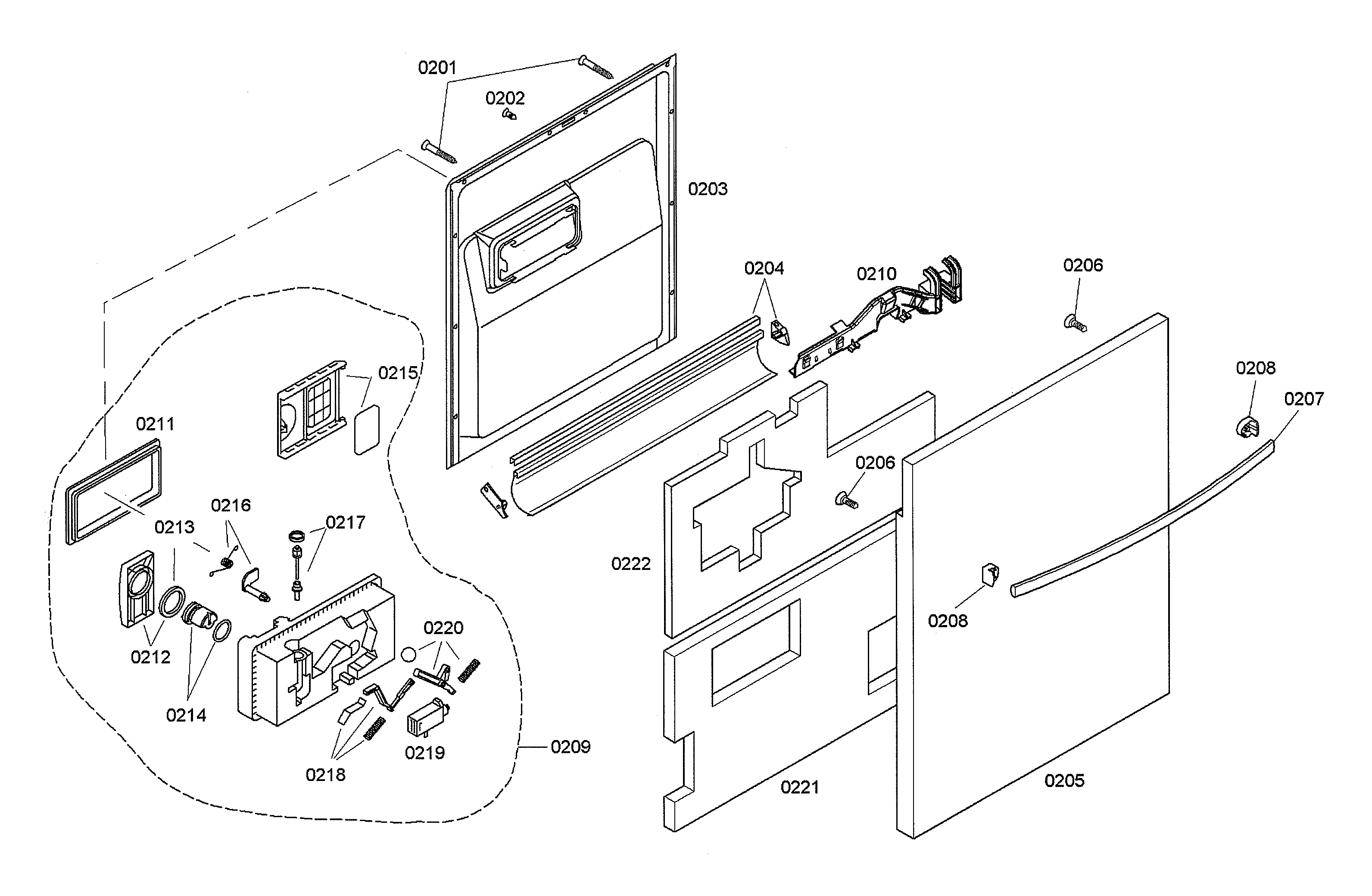Door/dispenser