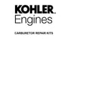 Kohler KT725-3078 carburetor repair kits diagram