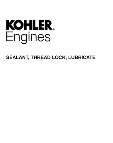 Sealant, thread lock, lubricate