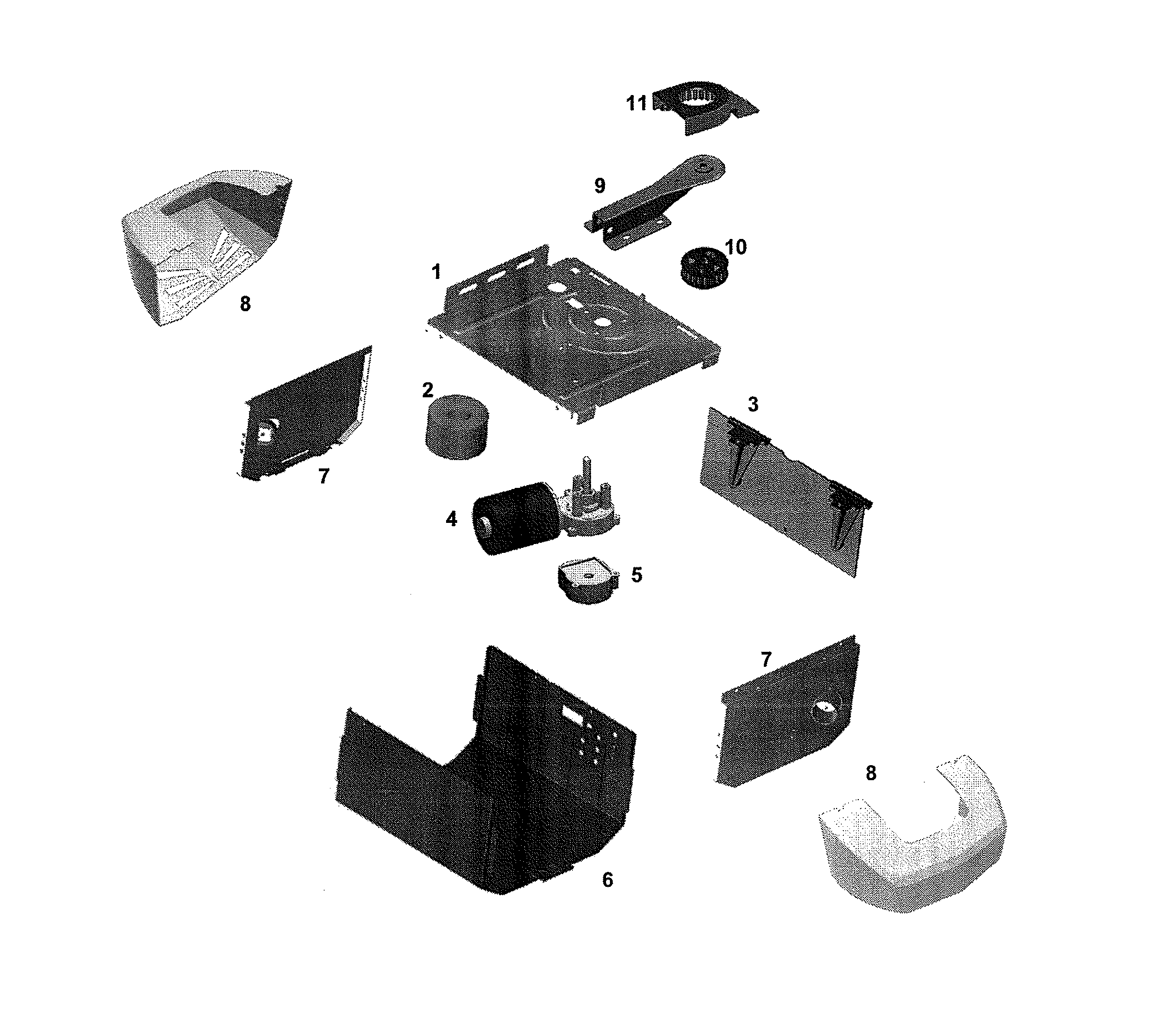 Opener assembly parts