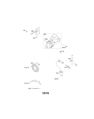 Alternator/electric starter/ignition