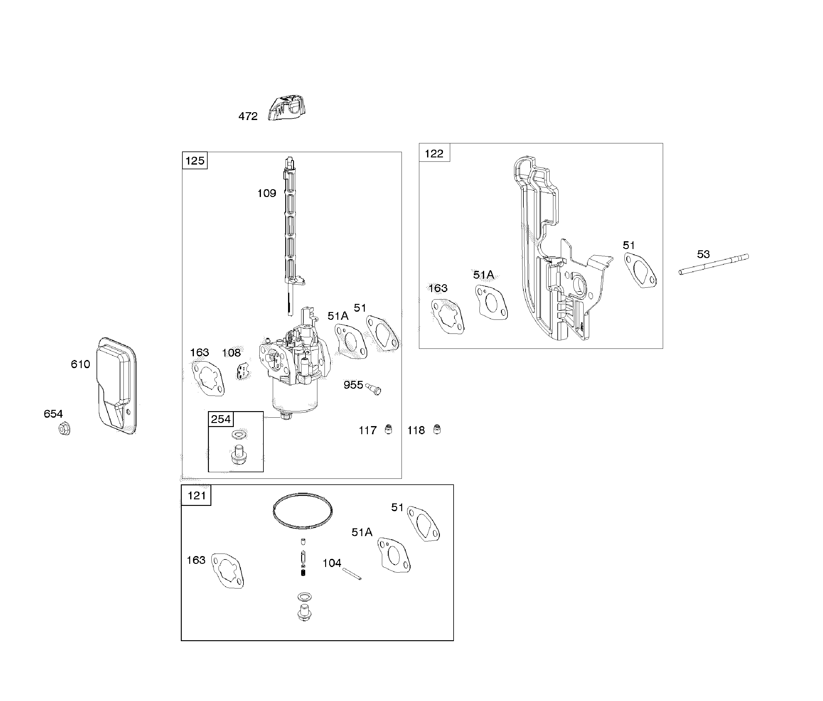 Carburetor/carburetor overhaul kit