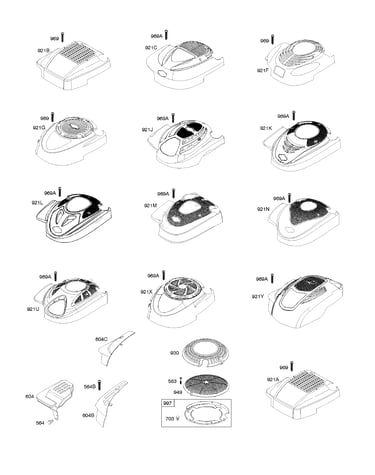 Blower housing/shrouds