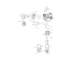 Craftsman CMXGRAM1130047 cylinder head/breather diagram