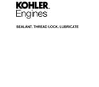 Kohler KT735-3076 sealant, thread lock, lubricate diagram