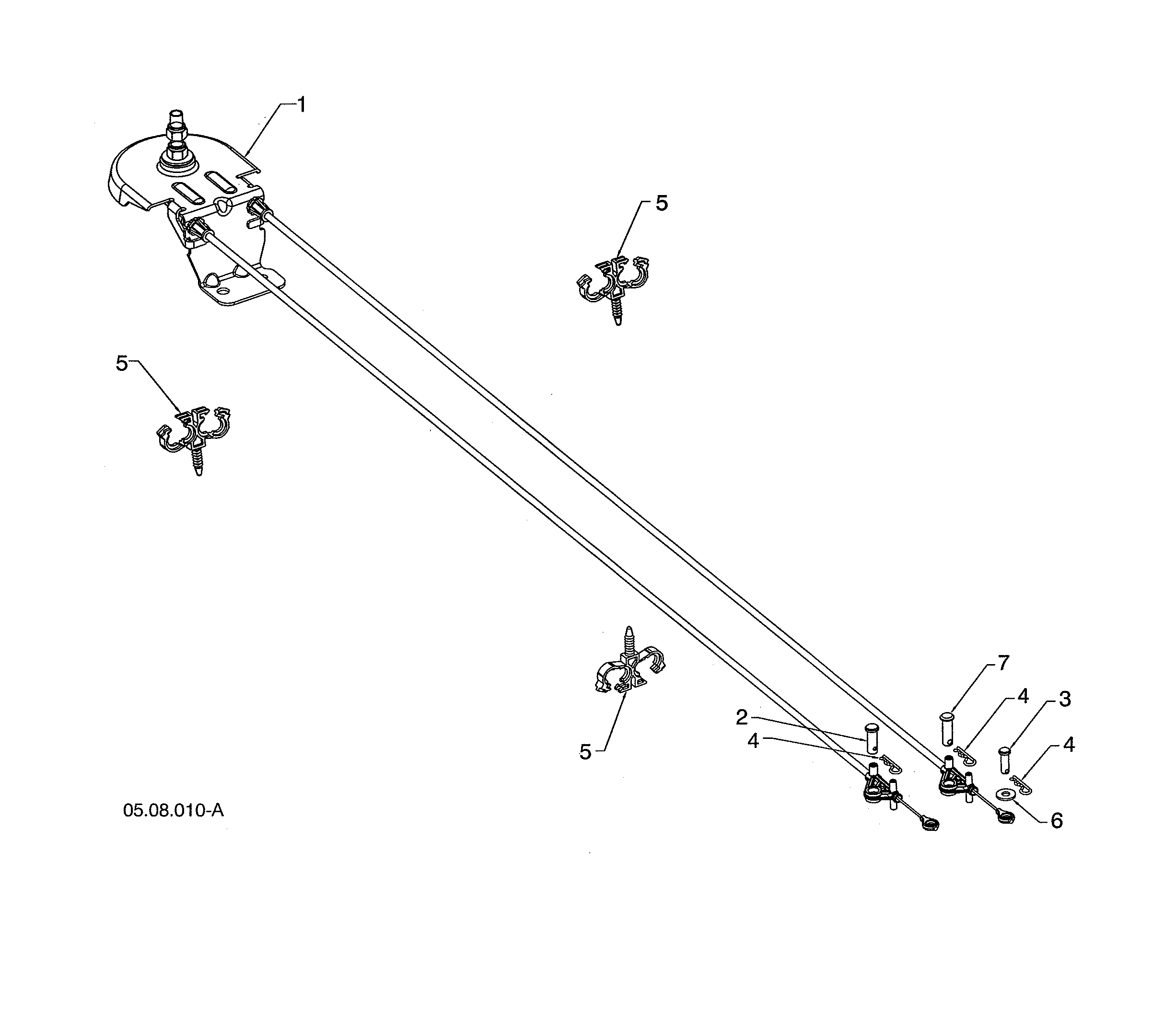 Cable chute rotator