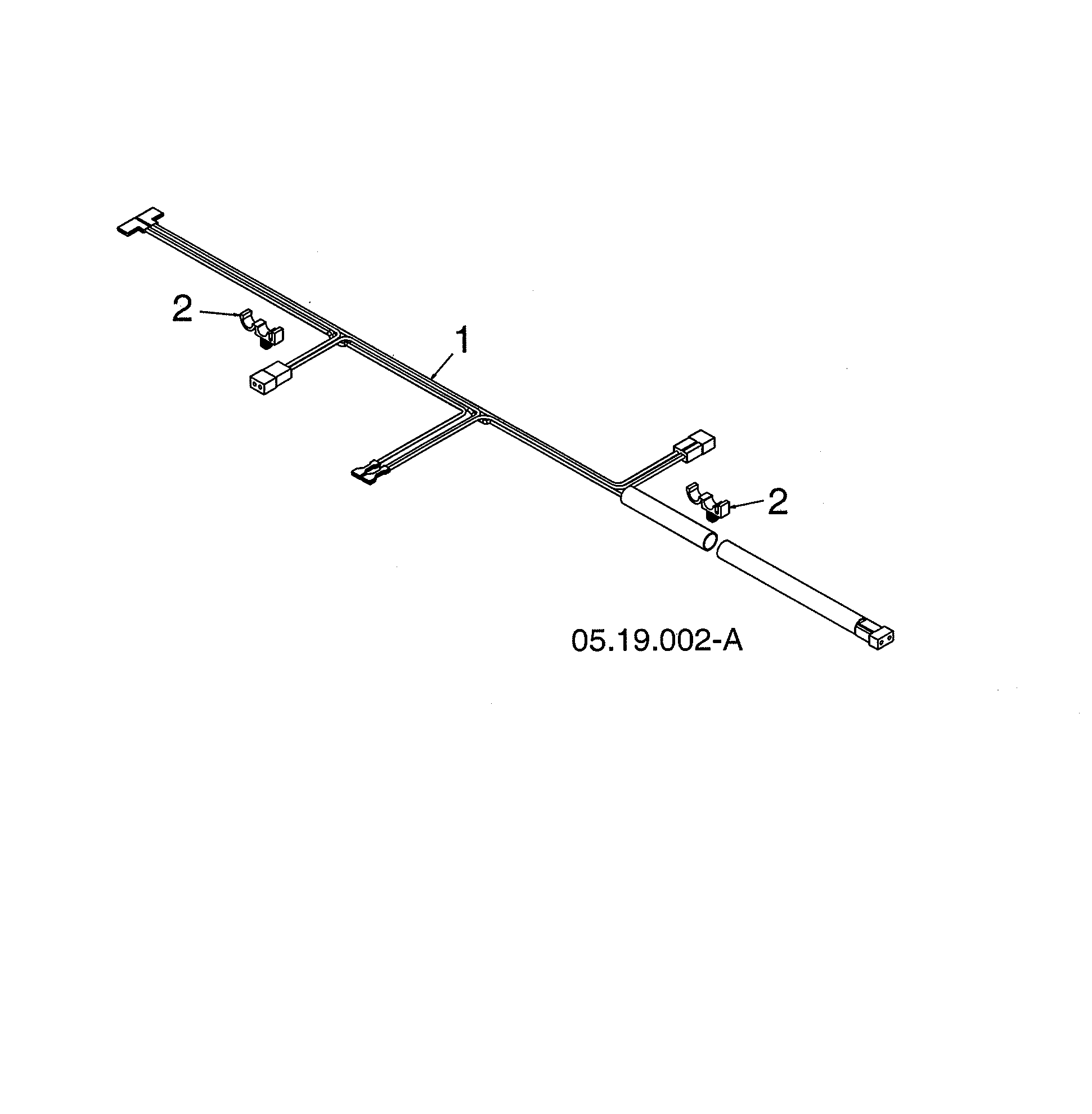Lights & grips wire harness