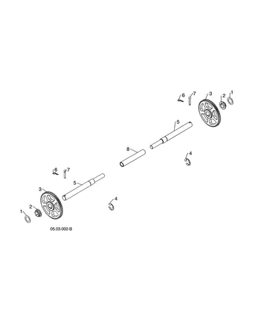 Axle shaft/gears