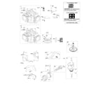 Husqvarna 967277501-01 cylinder/crankshaft/camshaft/air guides/piston diagram