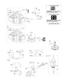 Cylinder/crankshaft/camshaft/air guides/piston