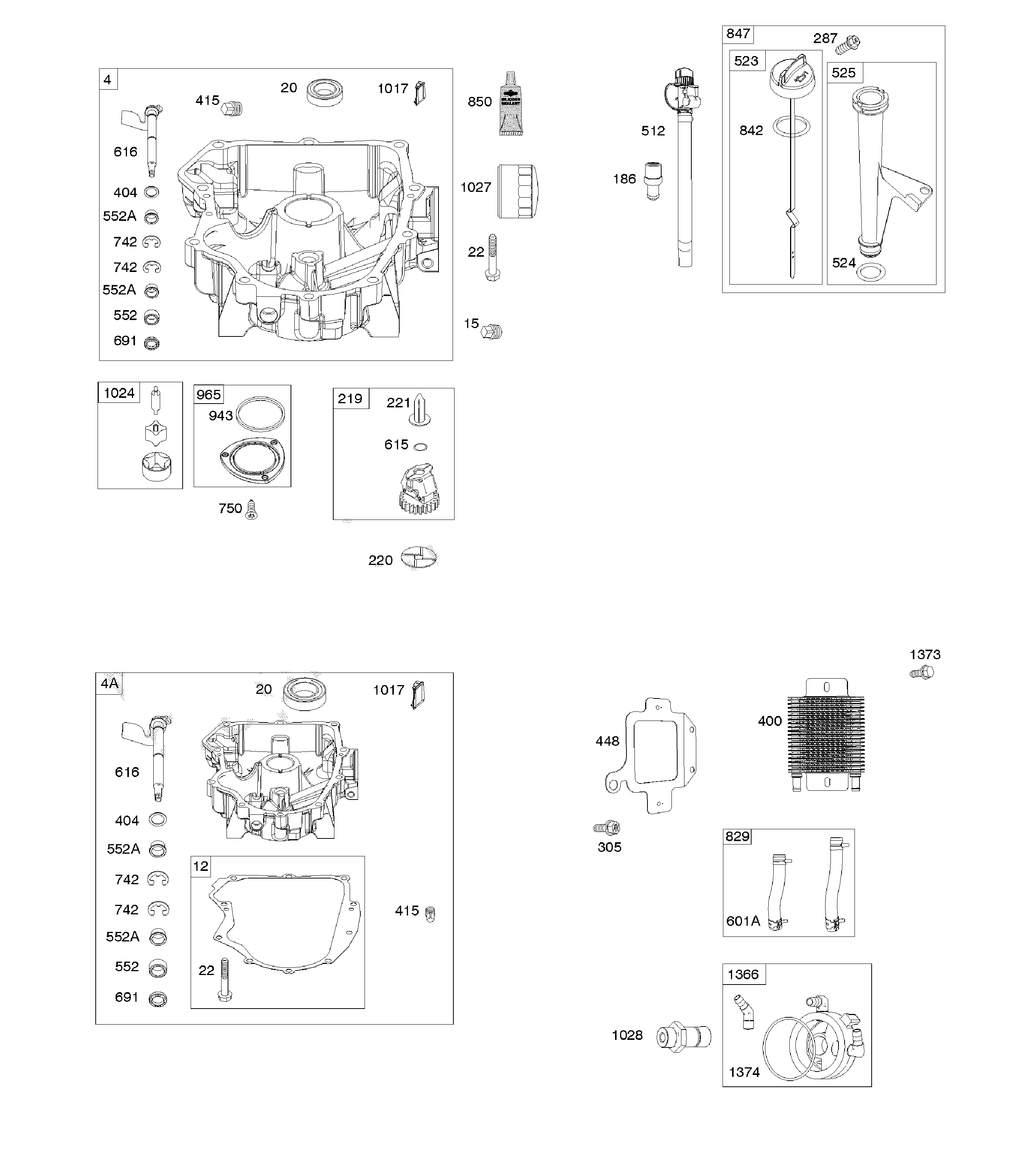 Engine sump/lubrication/oil cooler