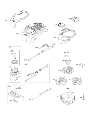 Armature/in-start/starter motor/flywheel
