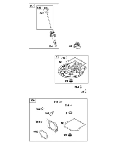 Crankcase cover/sump/lubrication