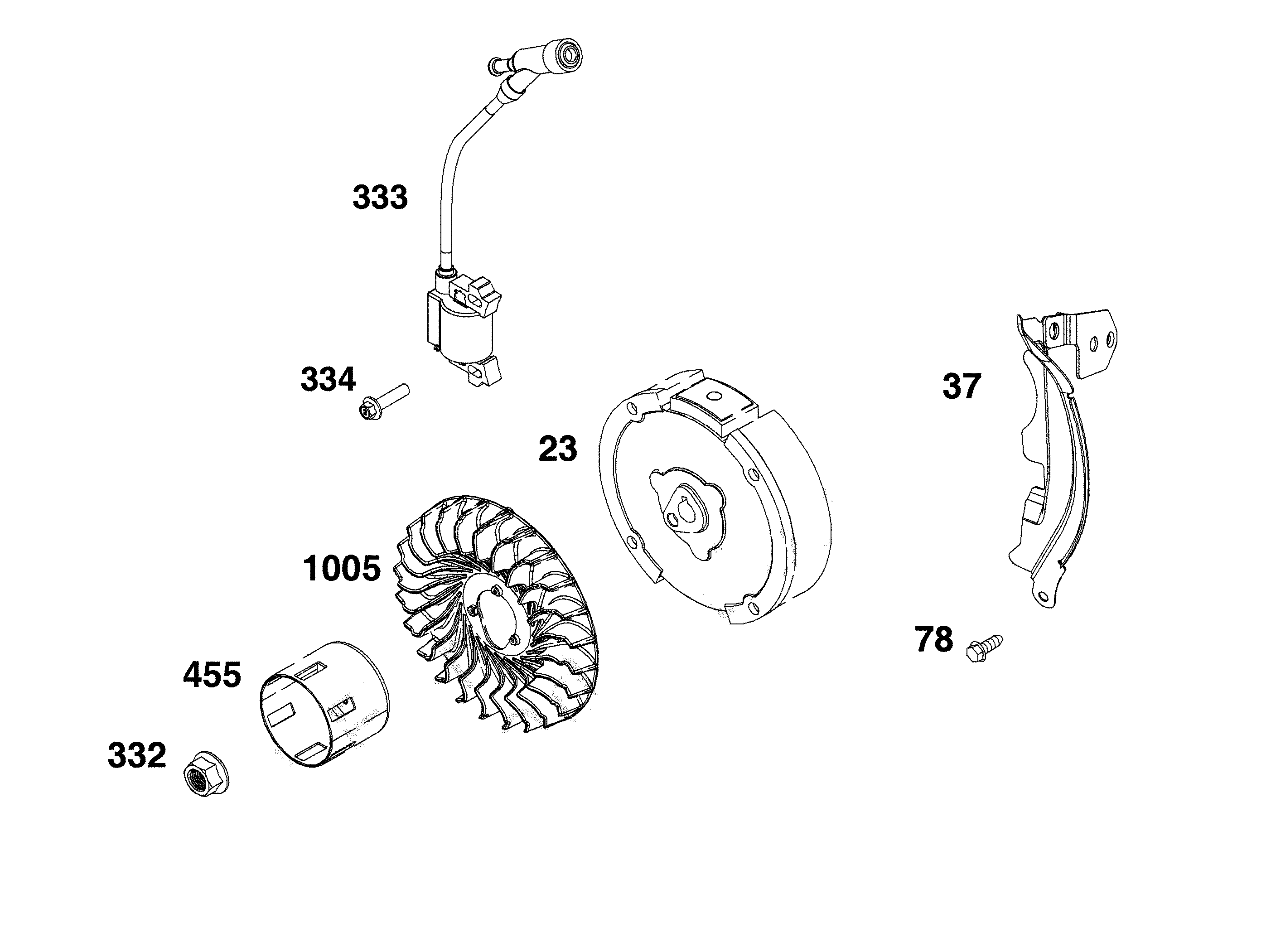 Flywheel/ignition/starter