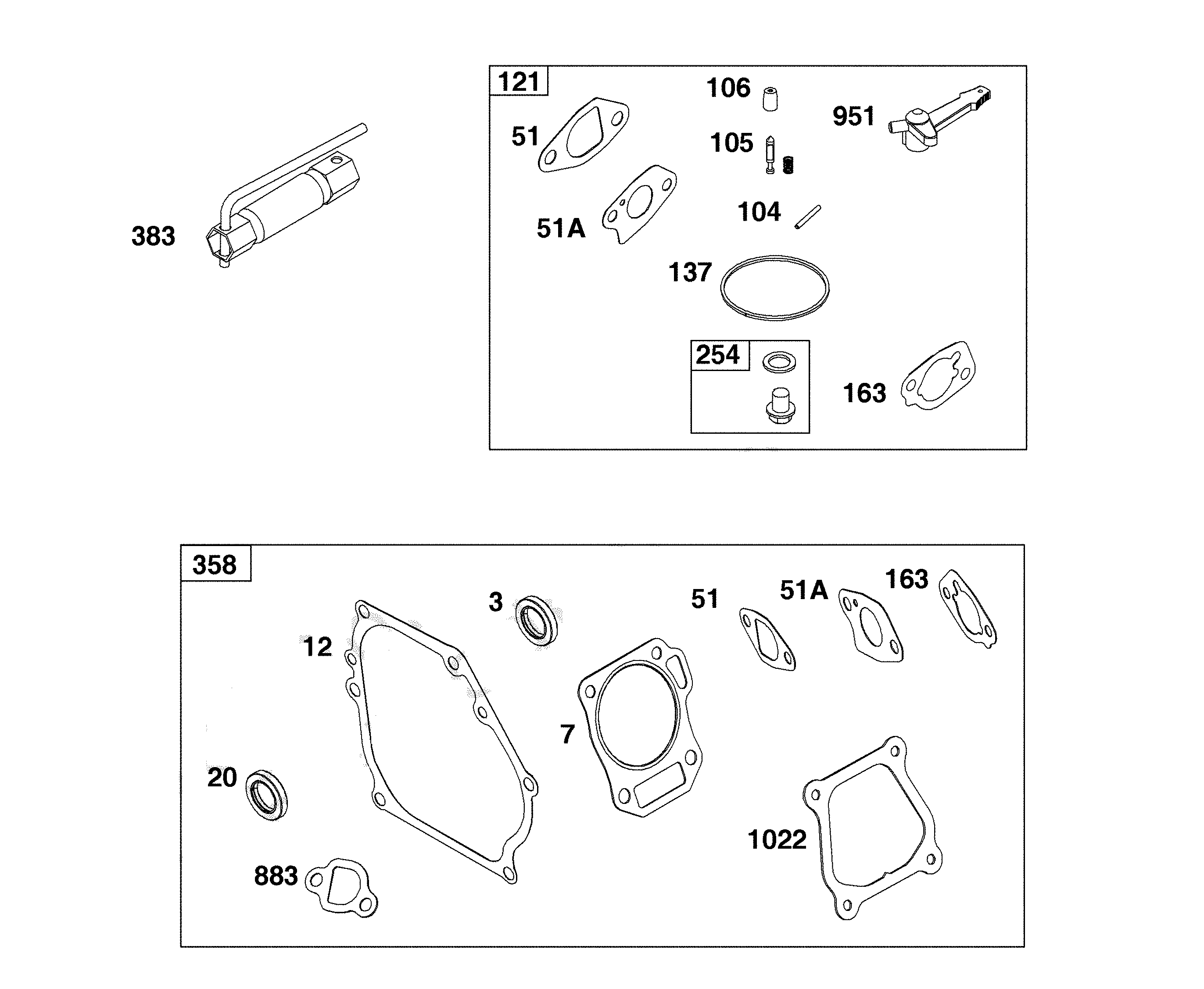 Service parts/tools