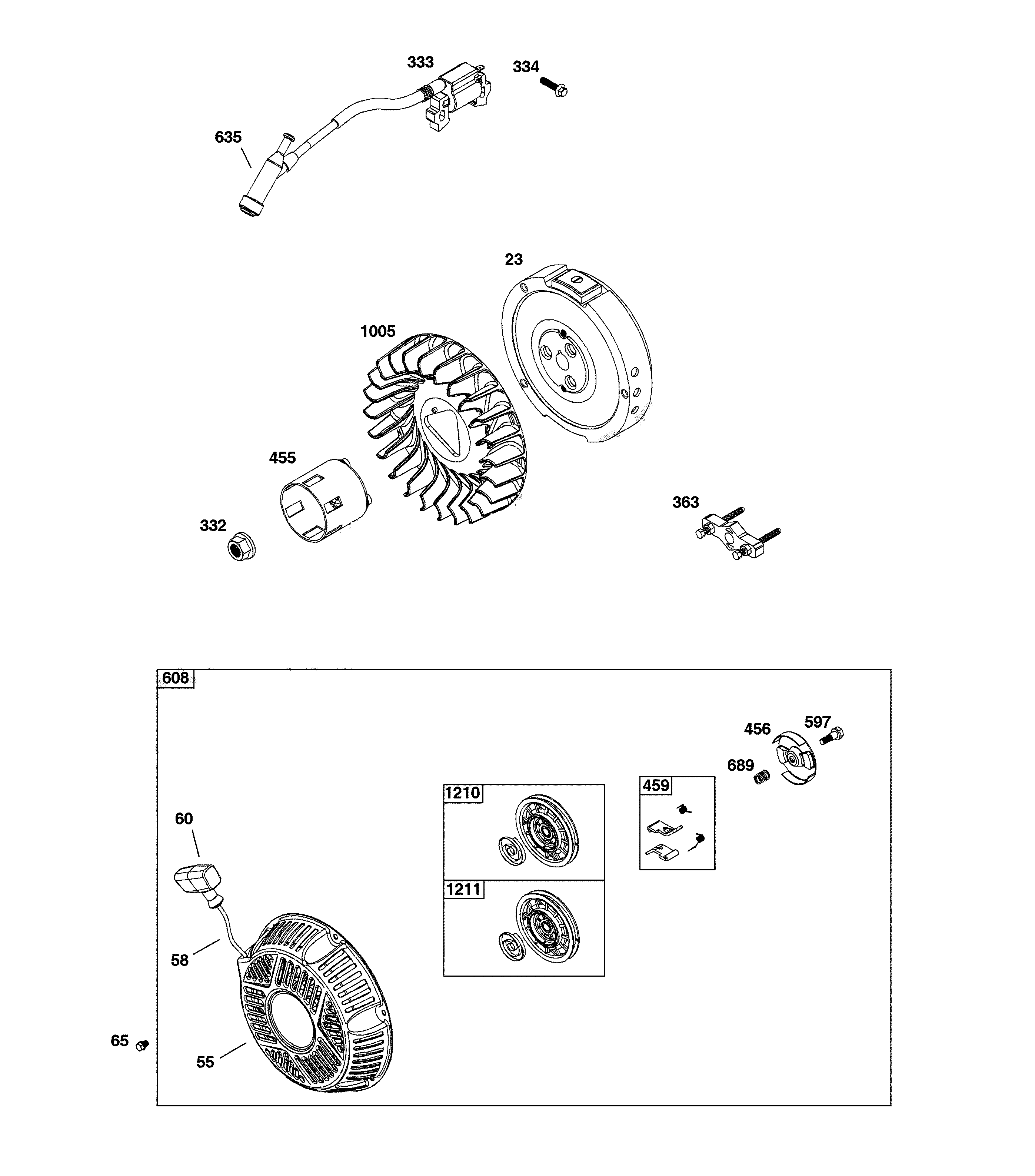 FLYWHEEL/IGNITION/STARTER