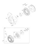 Blower housing/flywheel/rewind starter