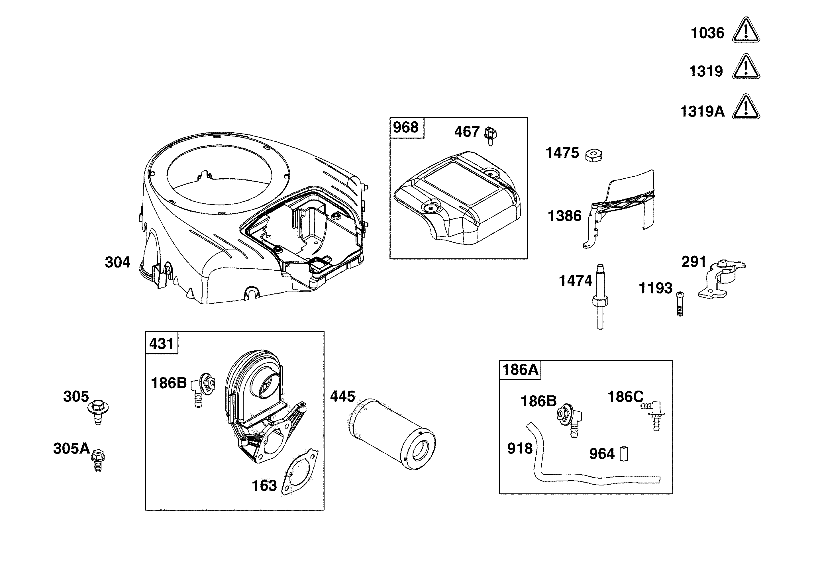 Blower housing/air cleaner